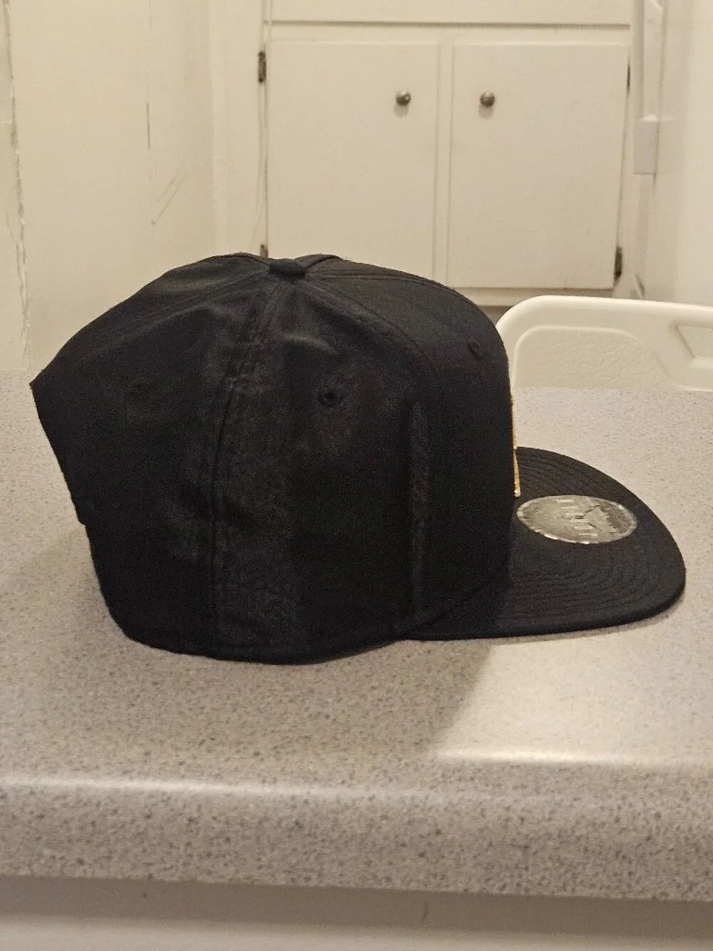 Air Jordan Hat Men Black Cement Elephant Gold Metal Jumpman Snap Back Cap